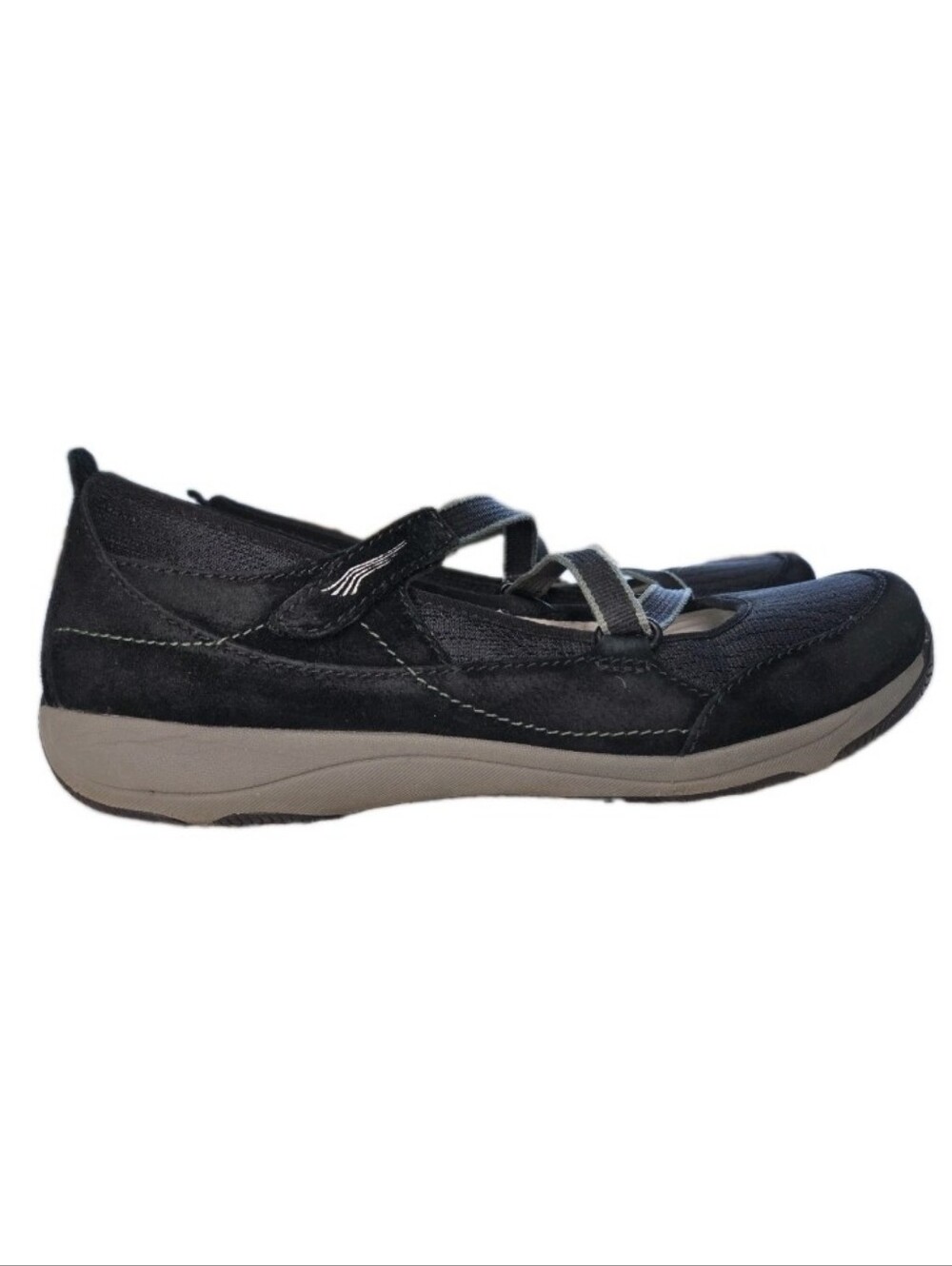 Dansko Harper Black Suede Sneaker Ballet Mary Jane Shoes Size 39 EU 8.5-9 US